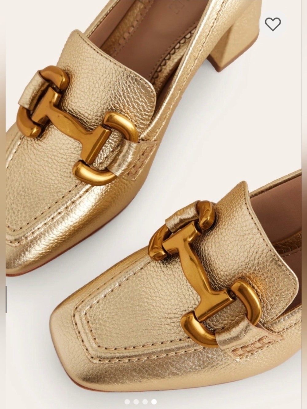 Boden Iris Snaffle Heeled Loafers Size 39 - Picture 12 of 14